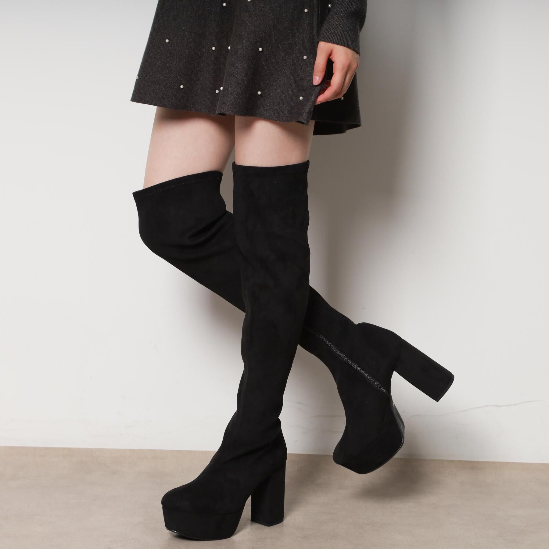 ESPERANZA「厚底ラク盛りニーハイブーツ」|ショートブーツ|