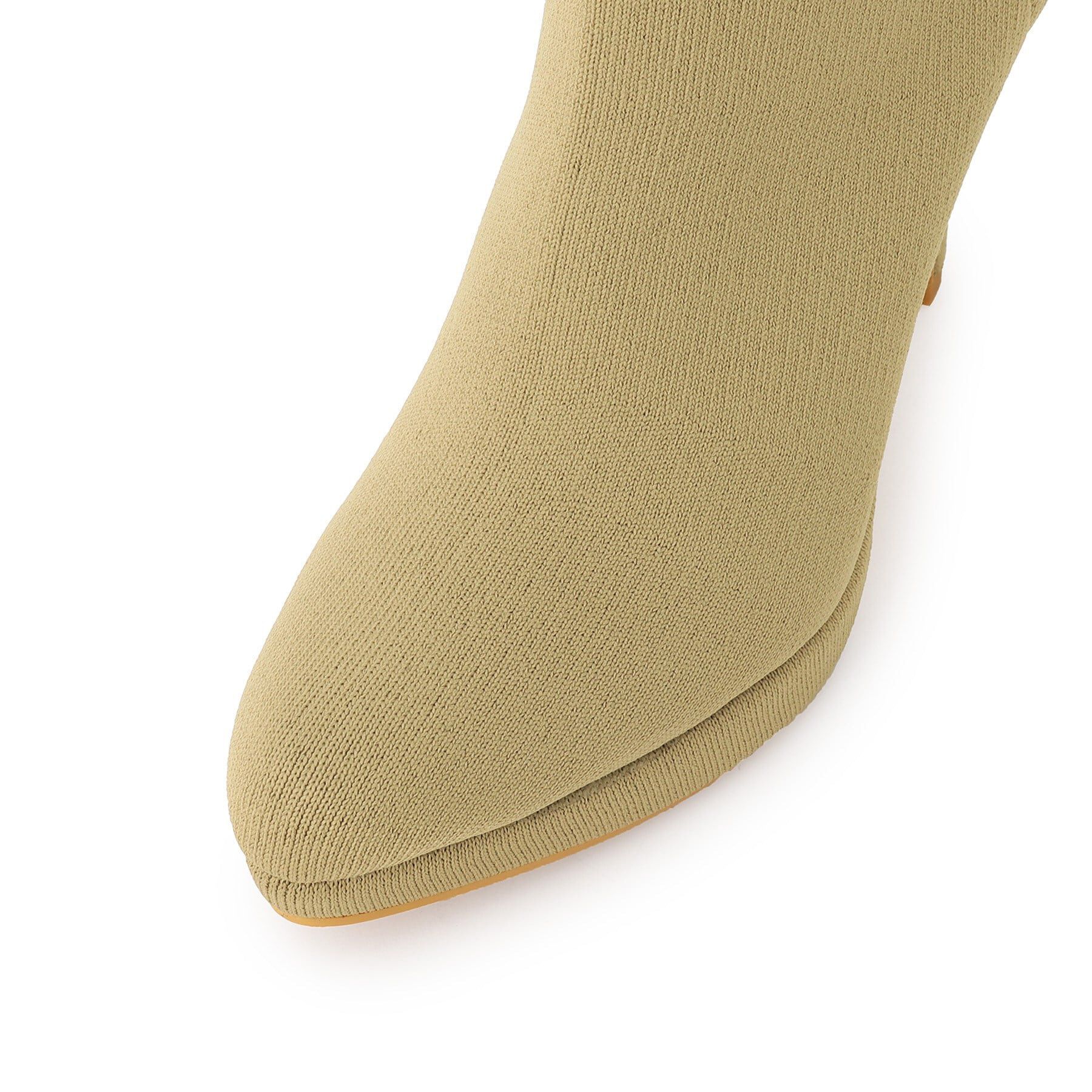 ESPERANZA「アーモンドトゥヒールストレッチニットショートブーツ 24SS」|ショートブーツ|