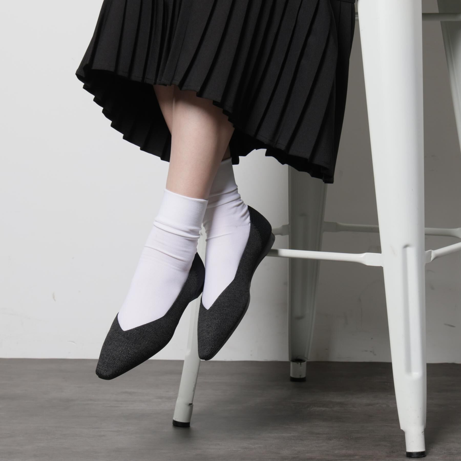 ESPERANZA「Oito和紙フラットパンプス」|パンプス|ブラック(019)