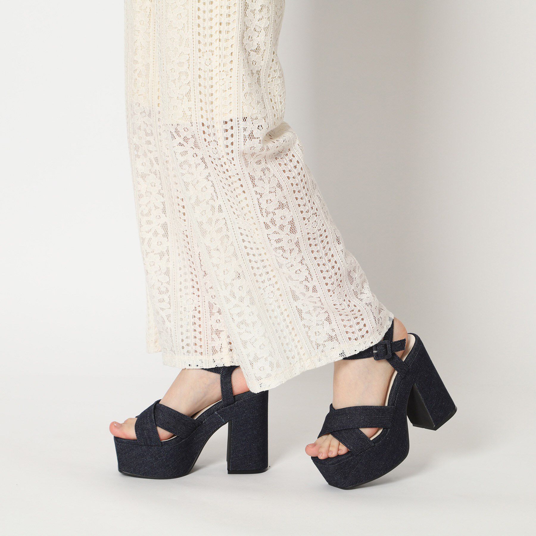 ESPERANZA「◆【ラク盛り／サンダル】リピーター続出／脚長美脚　ラク盛り厚底サンダル　24年Ver」|サンダル|