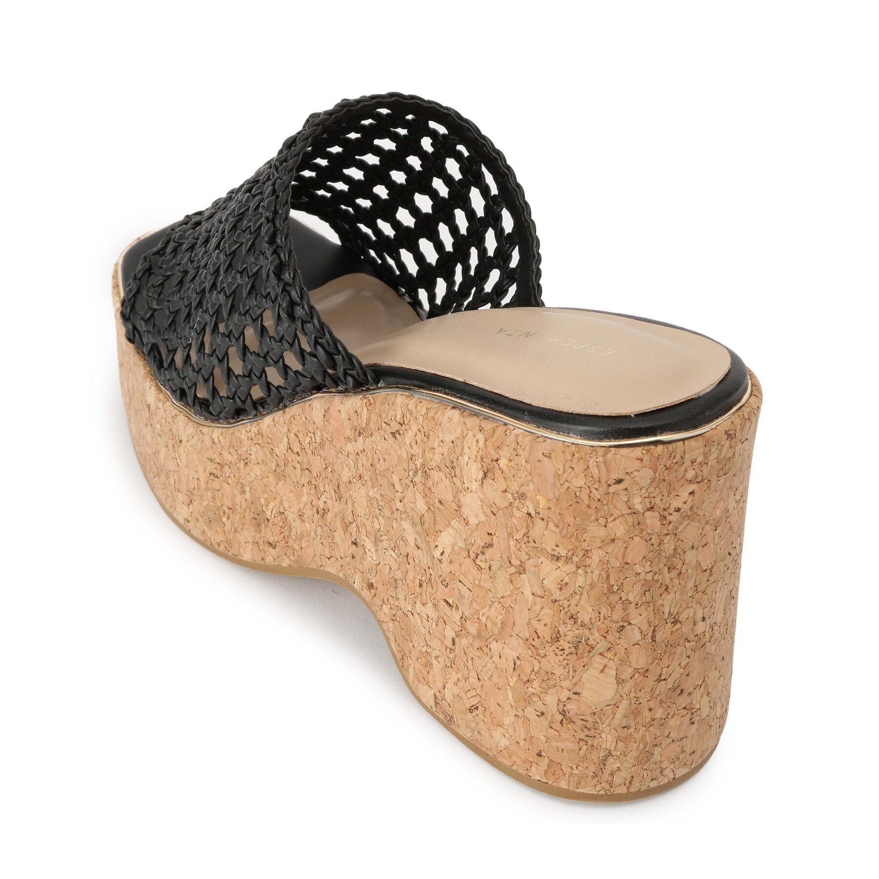 ESPERANZA「マクラメ編みウェッジミュール」|サンダル|