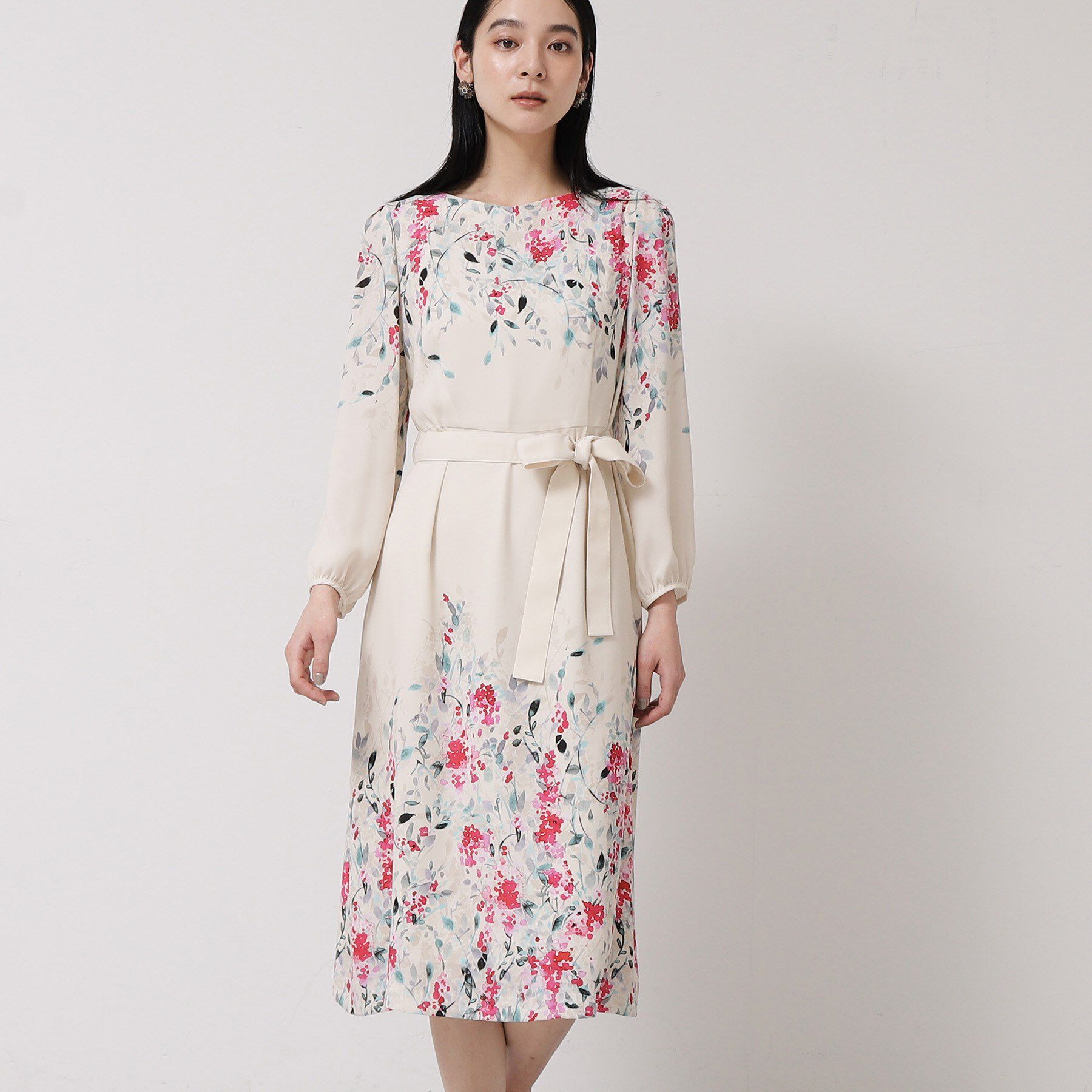 SunaUna「【&yours project／SS～L】パネル柄ワンピース」|ワンピース|ベージュ(152)