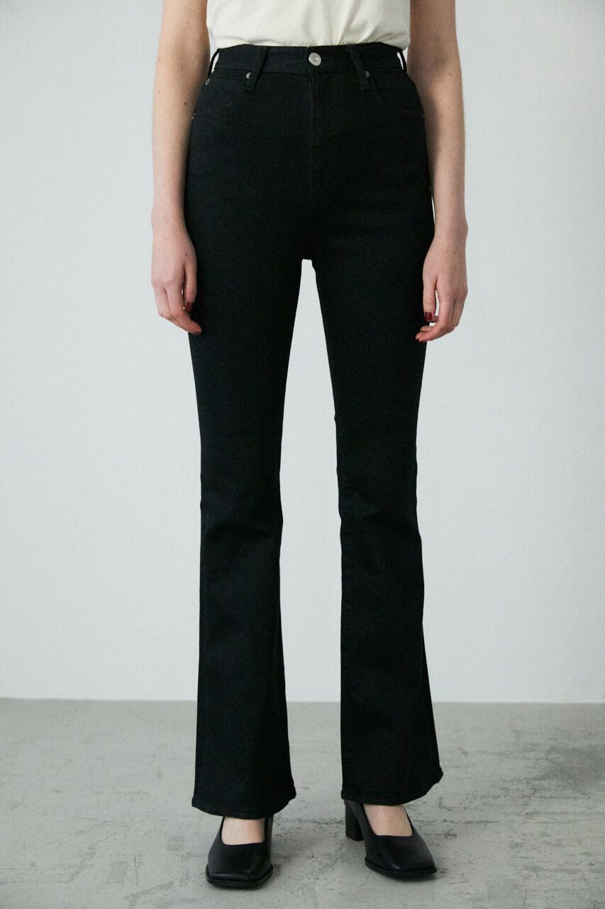 MOUSSY「HW Rebirth FLARE」|デニム|BLK