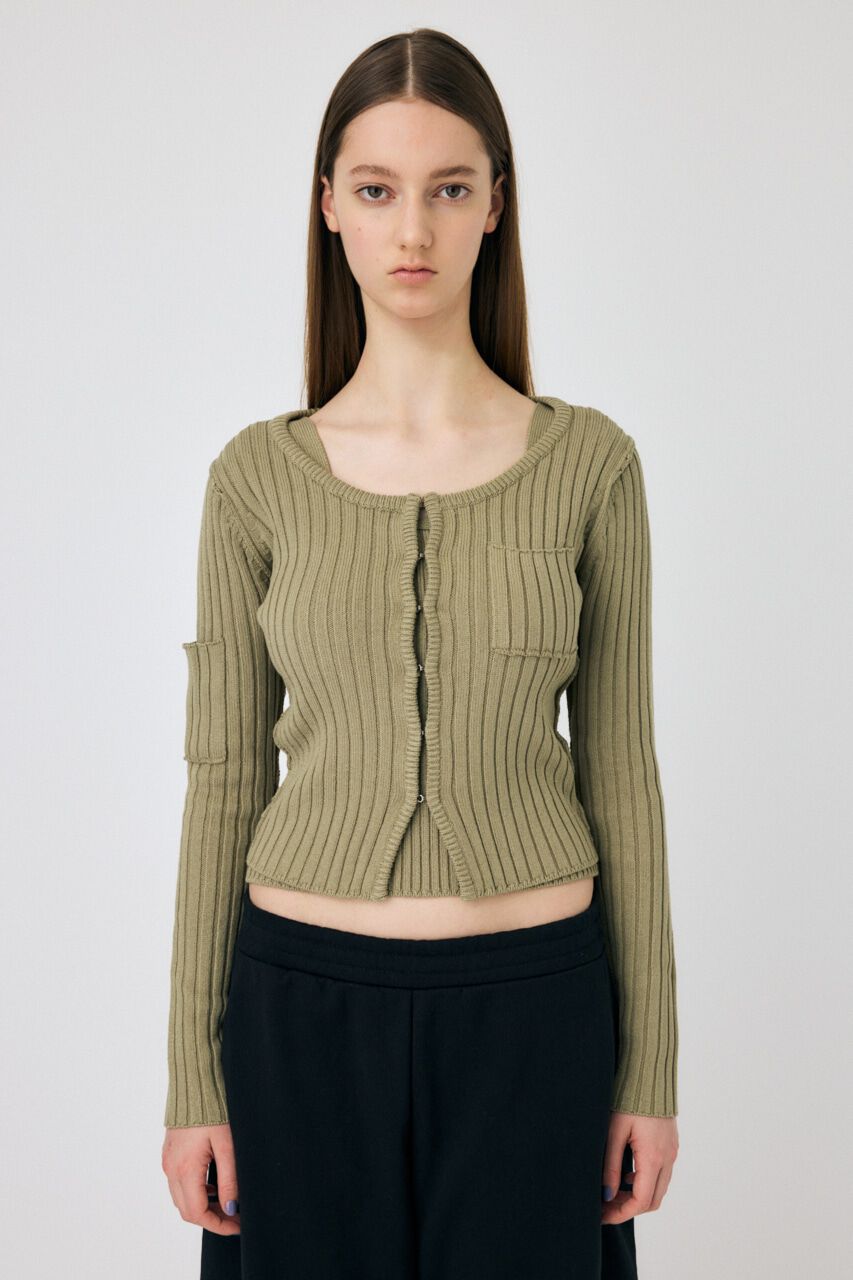 MOUSSY「RIB KNIT CD & タンク」|ニット・セーター|