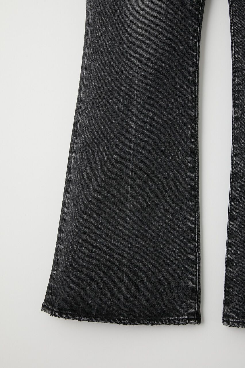 MOUSSY「MVS BLACK FLARE」|デニム|