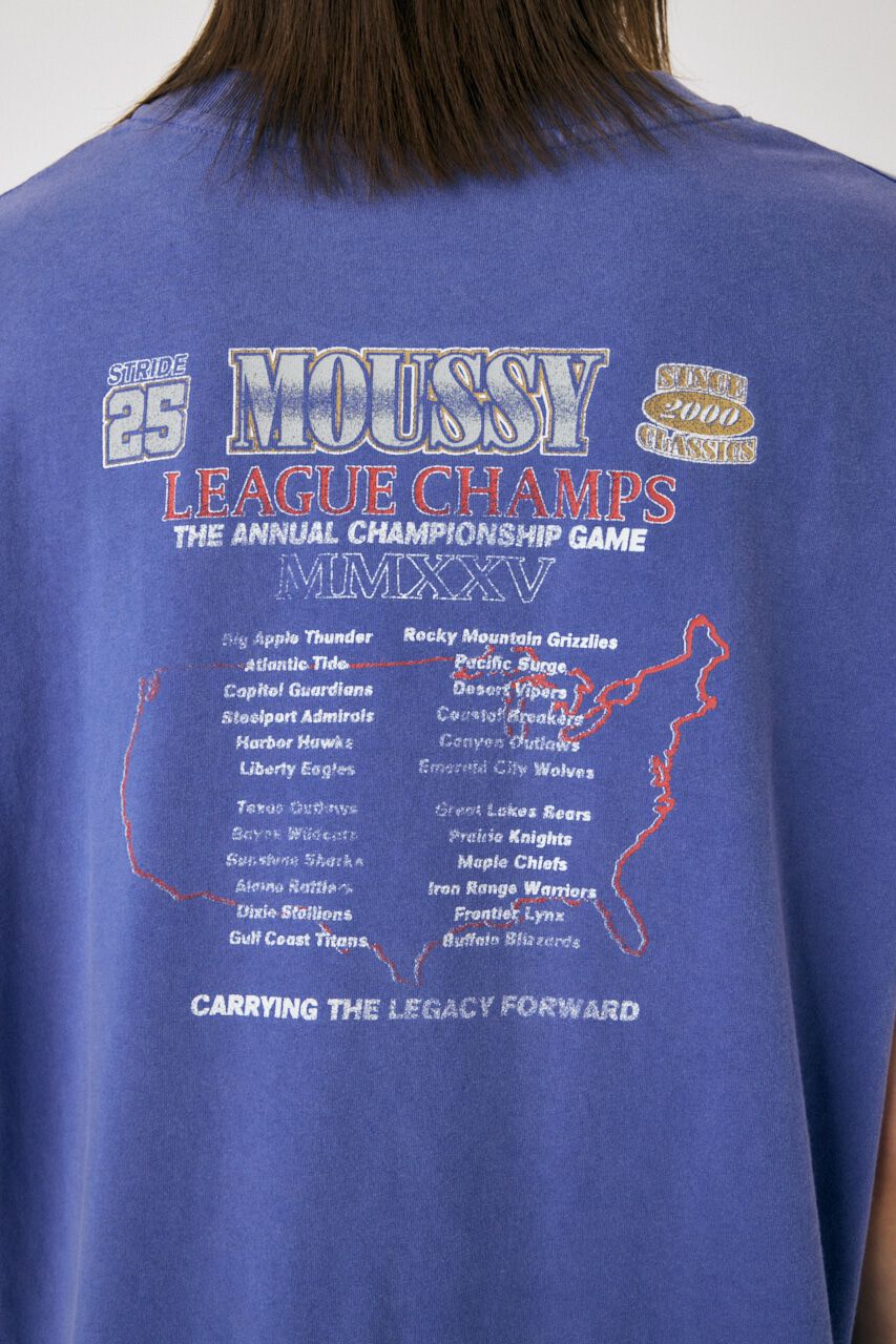 MOUSSY「MOUSSY LEAGUE CHAMPS 25 Tシャツ」|Tシャツ・カットソー|