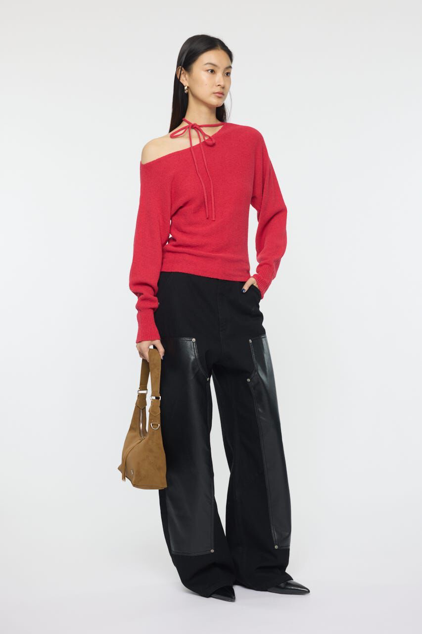 MOUSSY「ONE SHOULDER ニットトップス」|ニット・セーター|