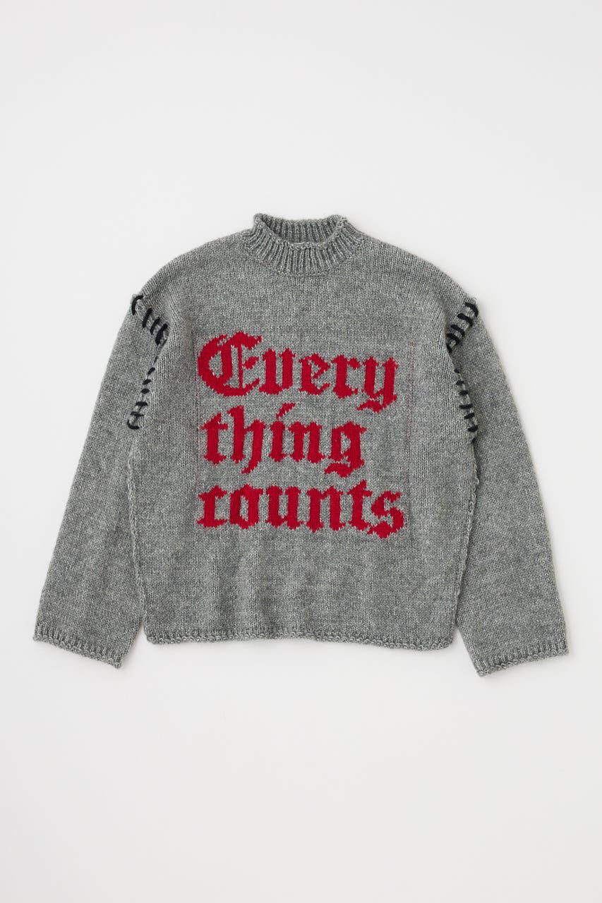 MOUSSY「KNITTED WORDS セーター」|ニット・セーター|