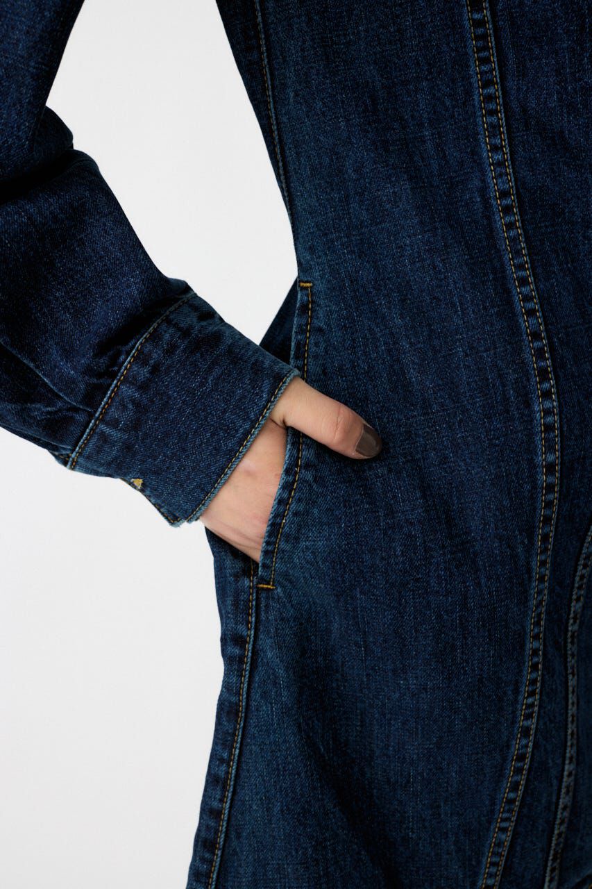 MOUSSY「ZIP UP DENIM ミニドレス」|ワンピース|