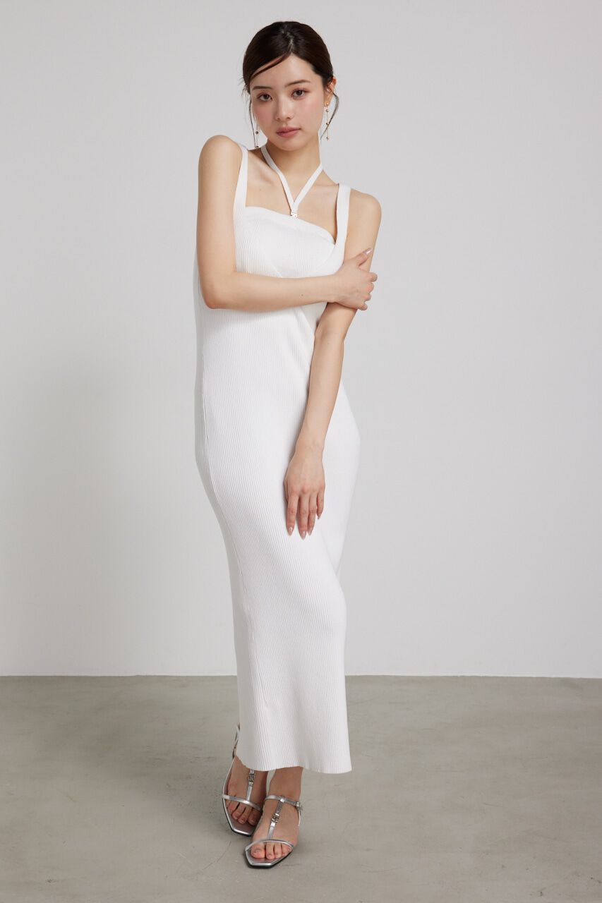 rienda「ベアSETサスペンダーKnit OP」|ワンピース|