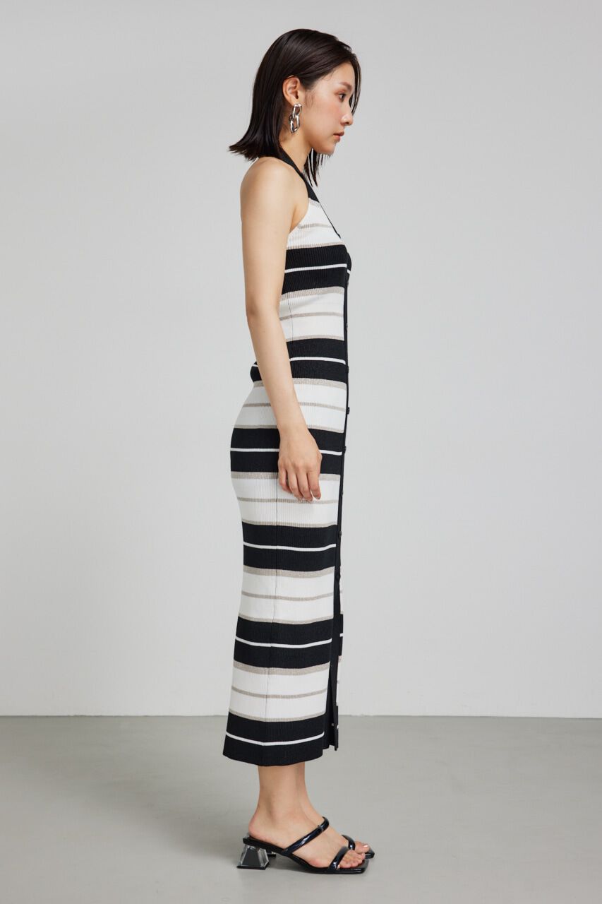 rienda「ホルターネックタイトニットワンピース」|ワンピース|