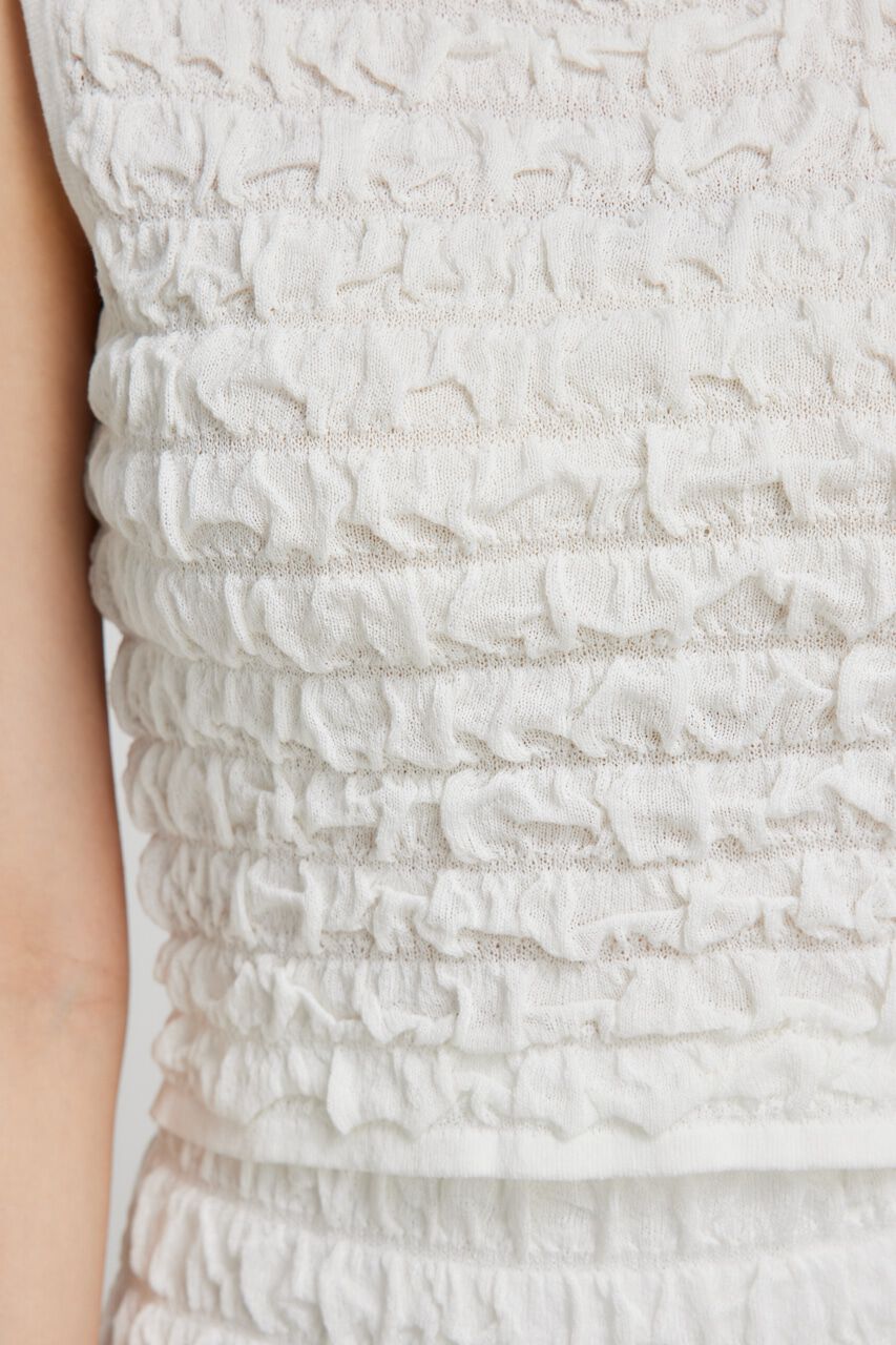 rienda「ポップコーンニットトップス」|タンクトップ|