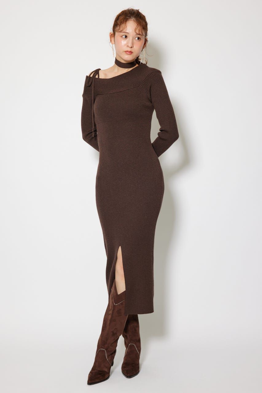 rienda「many wayワンショルニットワンピース」|ワンピース|