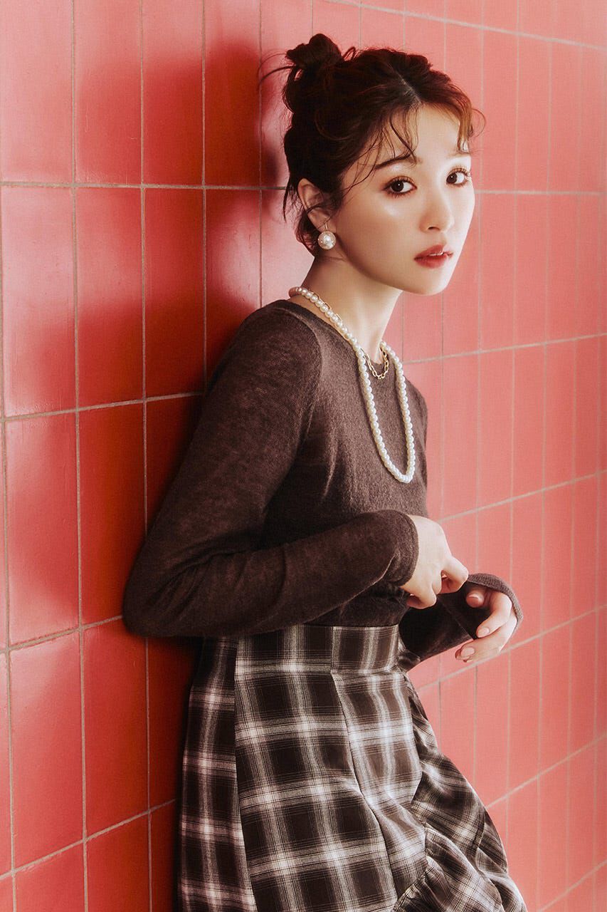 rienda「バックリボンアルパカミックスニットトップス」|ニット・セーター|