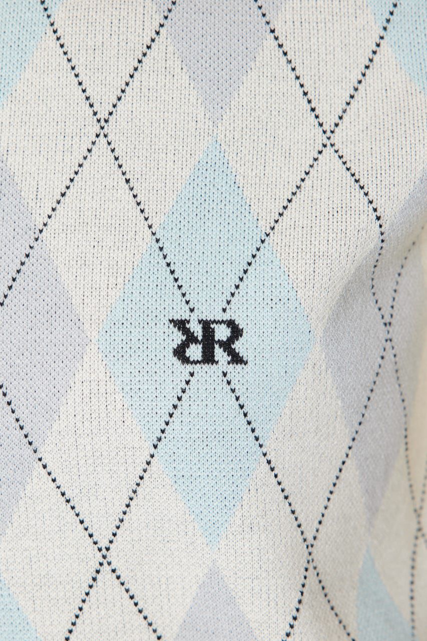 rienda「アーガイルジャガードニットトップス」|ニット・セーター|