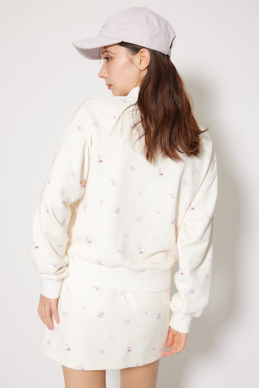 rienda「フラワースウェットトップス」|Tシャツ・カットソー|