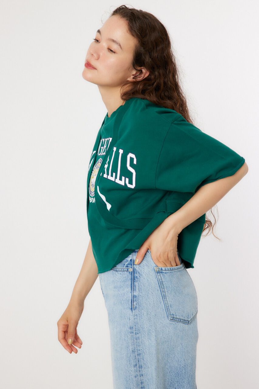 RODEO CROWNS「ボレロドッキングハーフスリーブスウェット」|Tシャツ・カットソー|