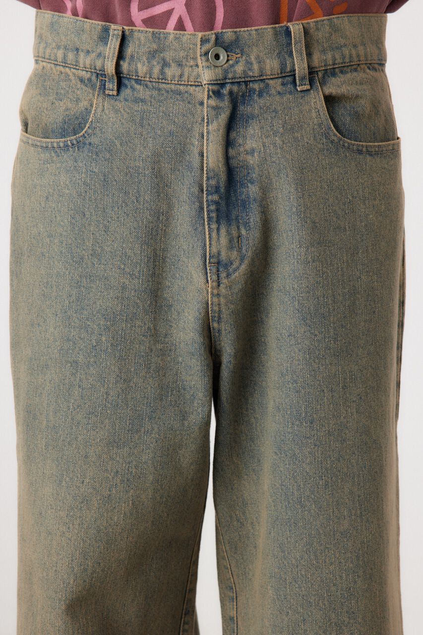 RODEO CROWNS「vintage wash ワイドデニムパンツ」|デニム|