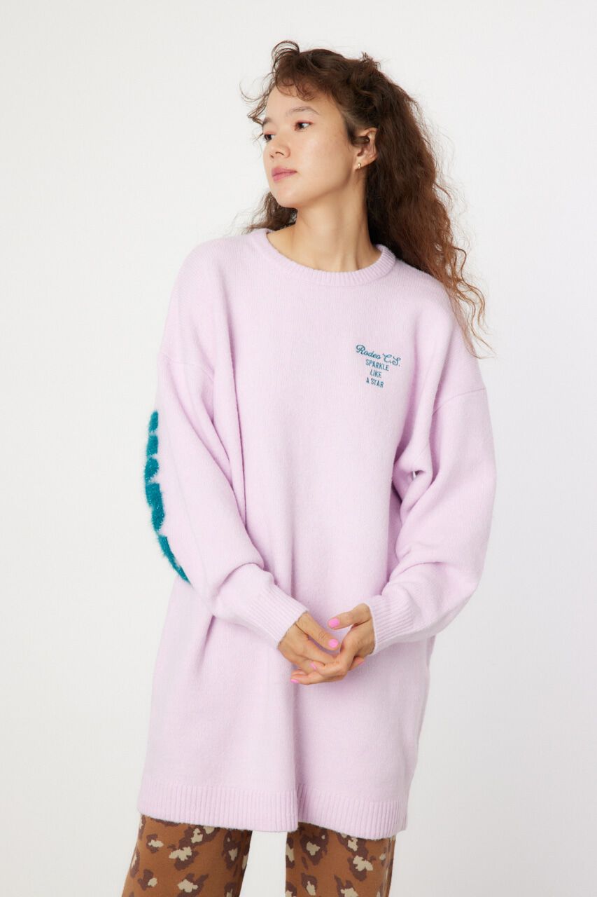 RODEO CROWNS「ラメシャギーロゴニットワンピース」|ワンピース|