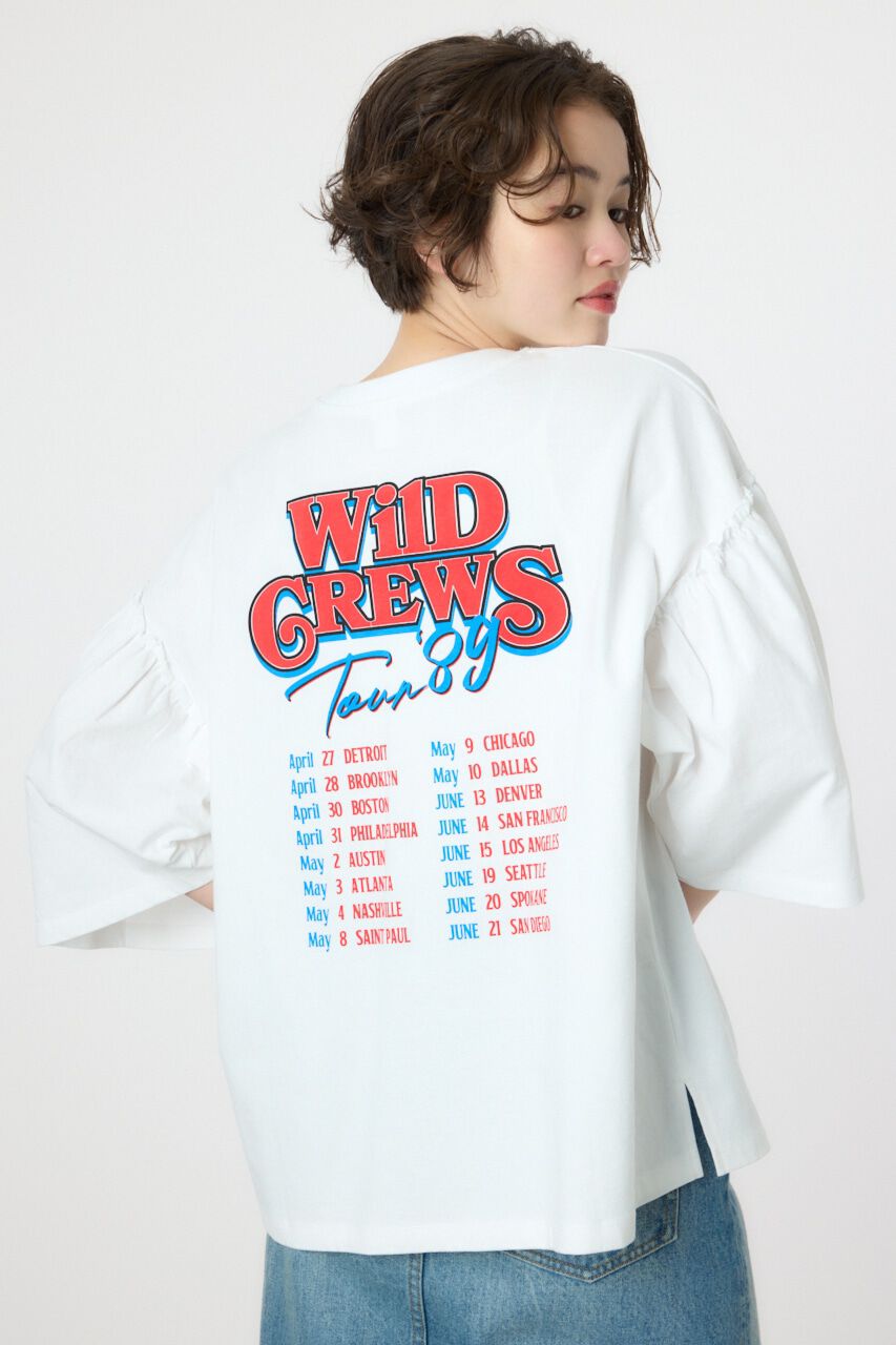 RODEO CROWNS「アソートグラフィックフリル袖 Tシャツ」|Tシャツ・カットソー|O/WHT1