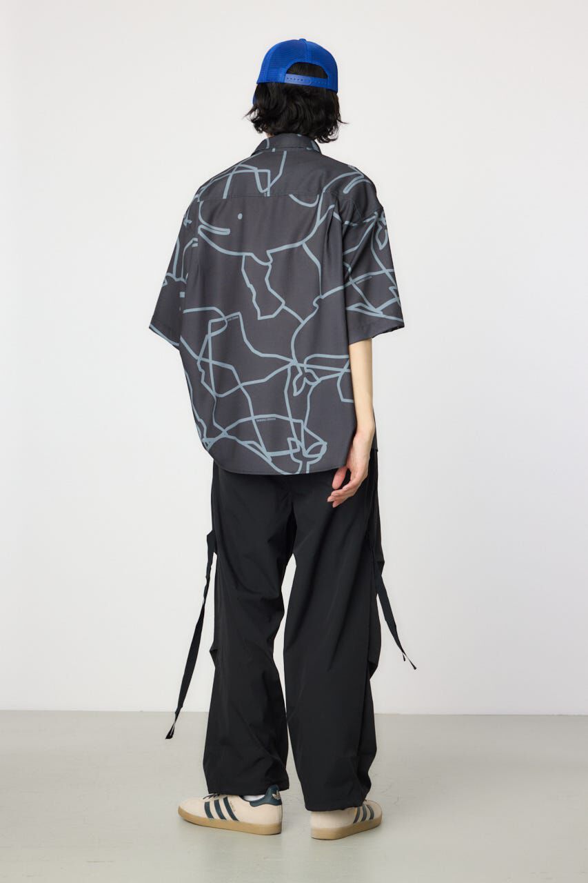 RODEO CROWNS「アブストラクトホエールシャツ」|シャツ・ブラウス|