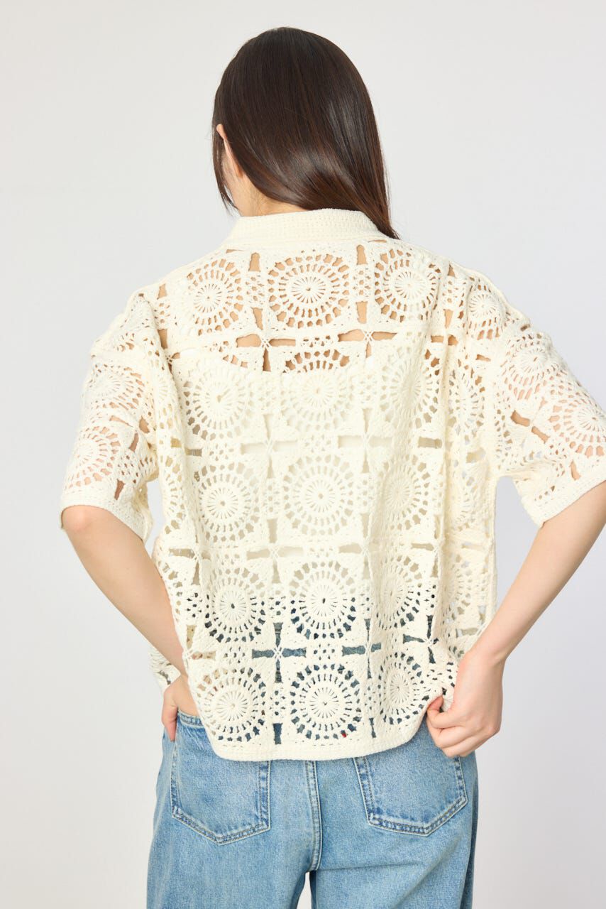 RODEO CROWNS「クロシェカーディガン」|シャツ・ブラウス|