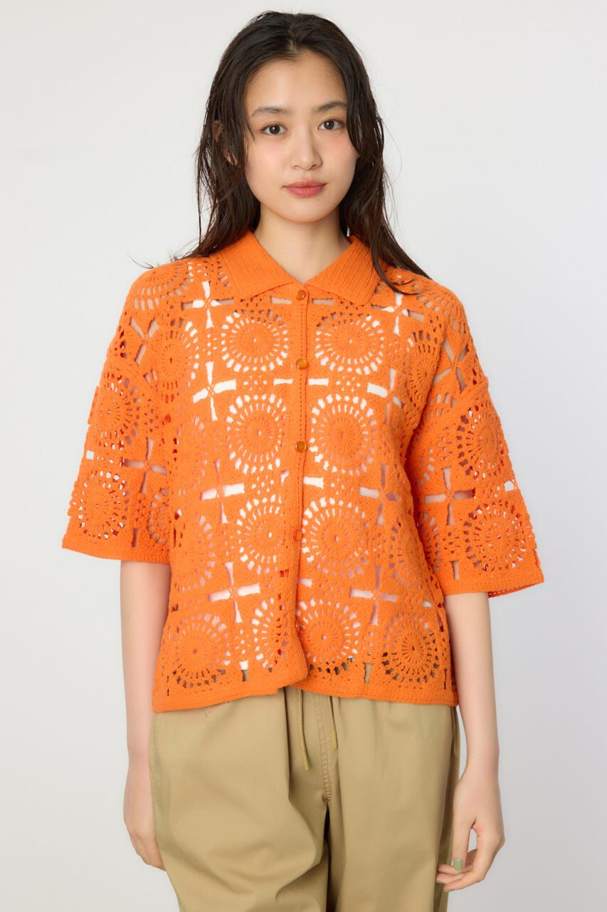 RODEO CROWNS「クロシェカーディガン」|シャツ・ブラウス|