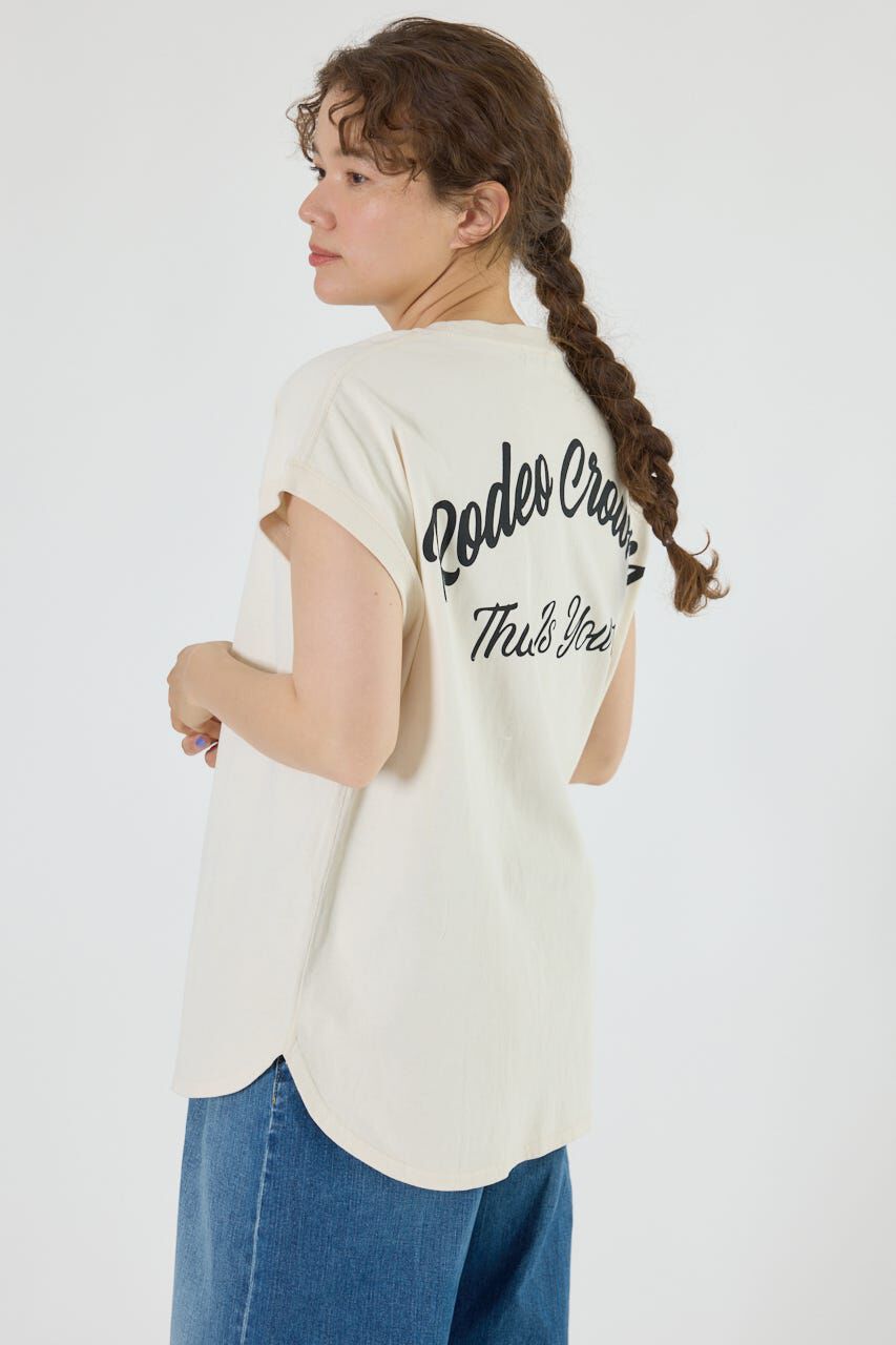 RODEO CROWNS「FADEロゴノースリーブトップス」|ニット・セーター|