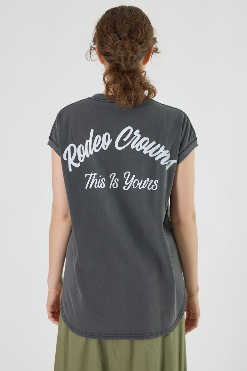 RODEO CROWNS「FADEロゴノースリーブトップス」|ニット・セーター|