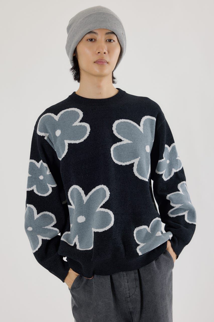 RODEO CROWNS「フラワーモールニットトップス」|ニット・セーター|