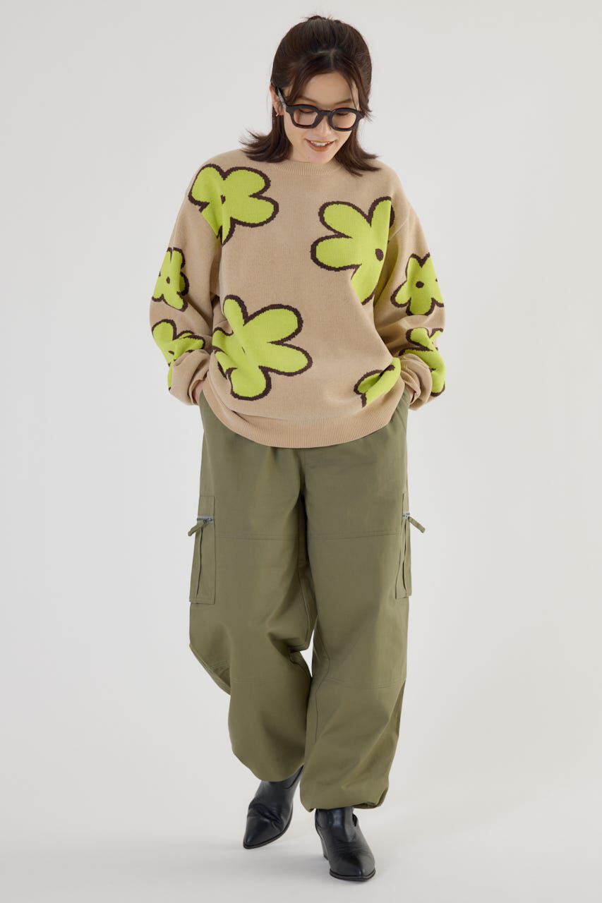 RODEO CROWNS「フラワーモールニットトップス」|ニット・セーター|