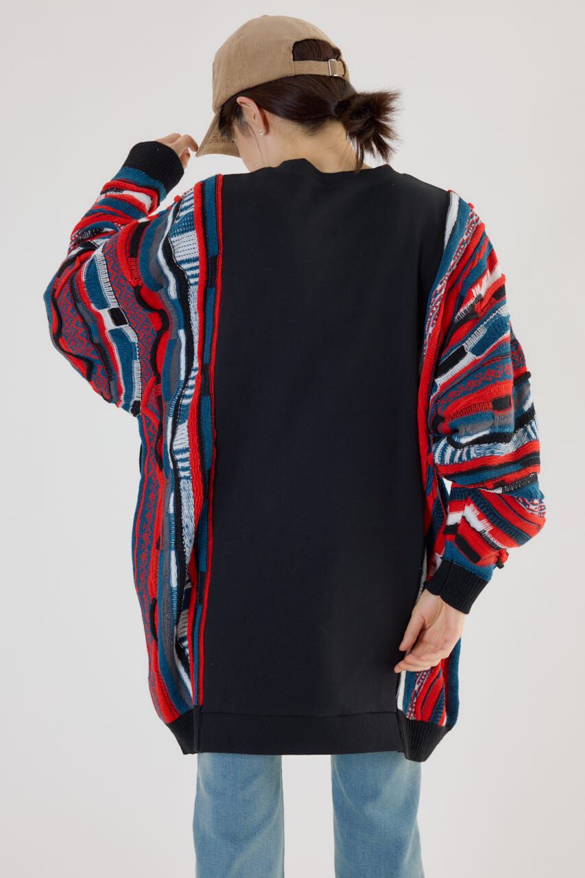 RODEO CROWNS「3D マルチカラーニットドッキングチュニック」|ニット・セーター|