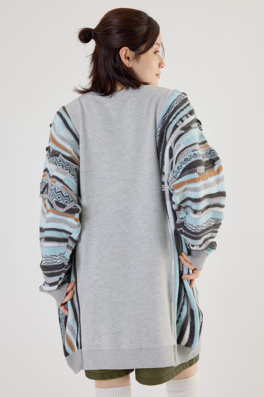 RODEO CROWNS「3D マルチカラーニットドッキングチュニック」|ニット・セーター|