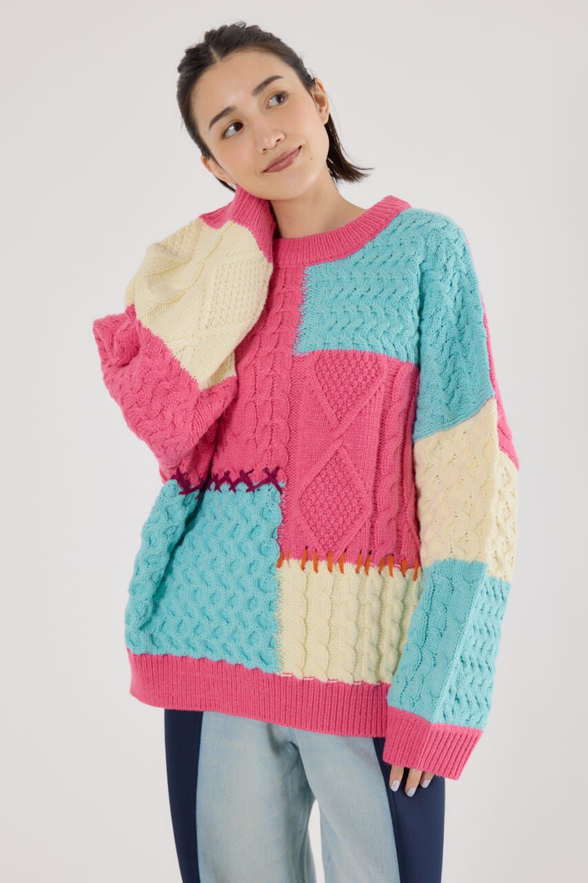 RODEO CROWNS「カスタムケーブルニット」|ニット・セーター|