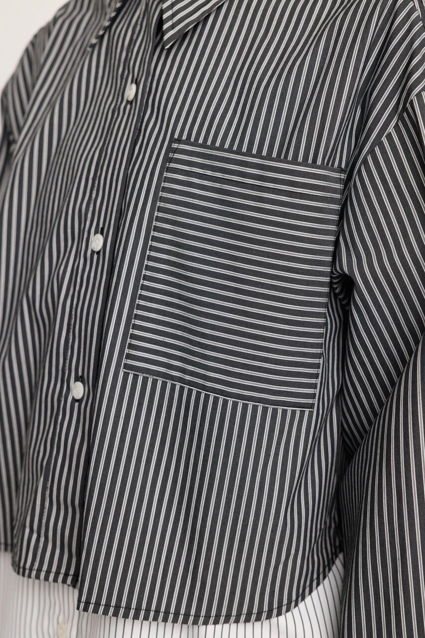 SLY「LAYERED STRIPE 2P シャツ」|シャツ・ブラウス|