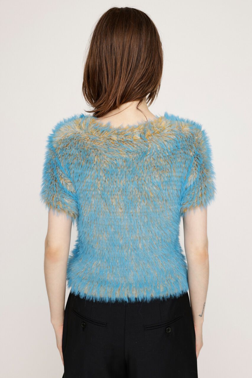 SLY「MIX SHAGGY TINY Tシャツ」|ニット・セーター|