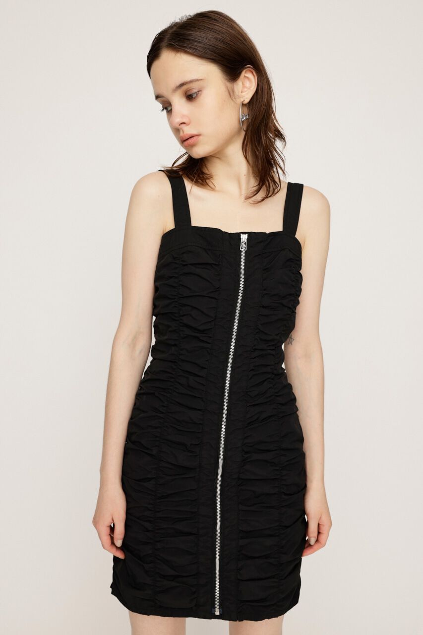 SLY「NYLON GATHER CAMI ショートワンピース」|ワンピース|