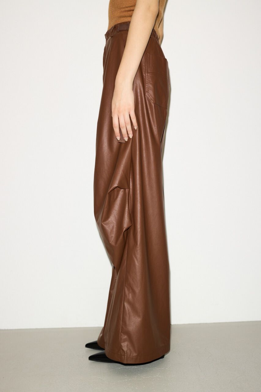 SLY「F／LEATHER LOOSE FLIGHT パンツ」|その他|