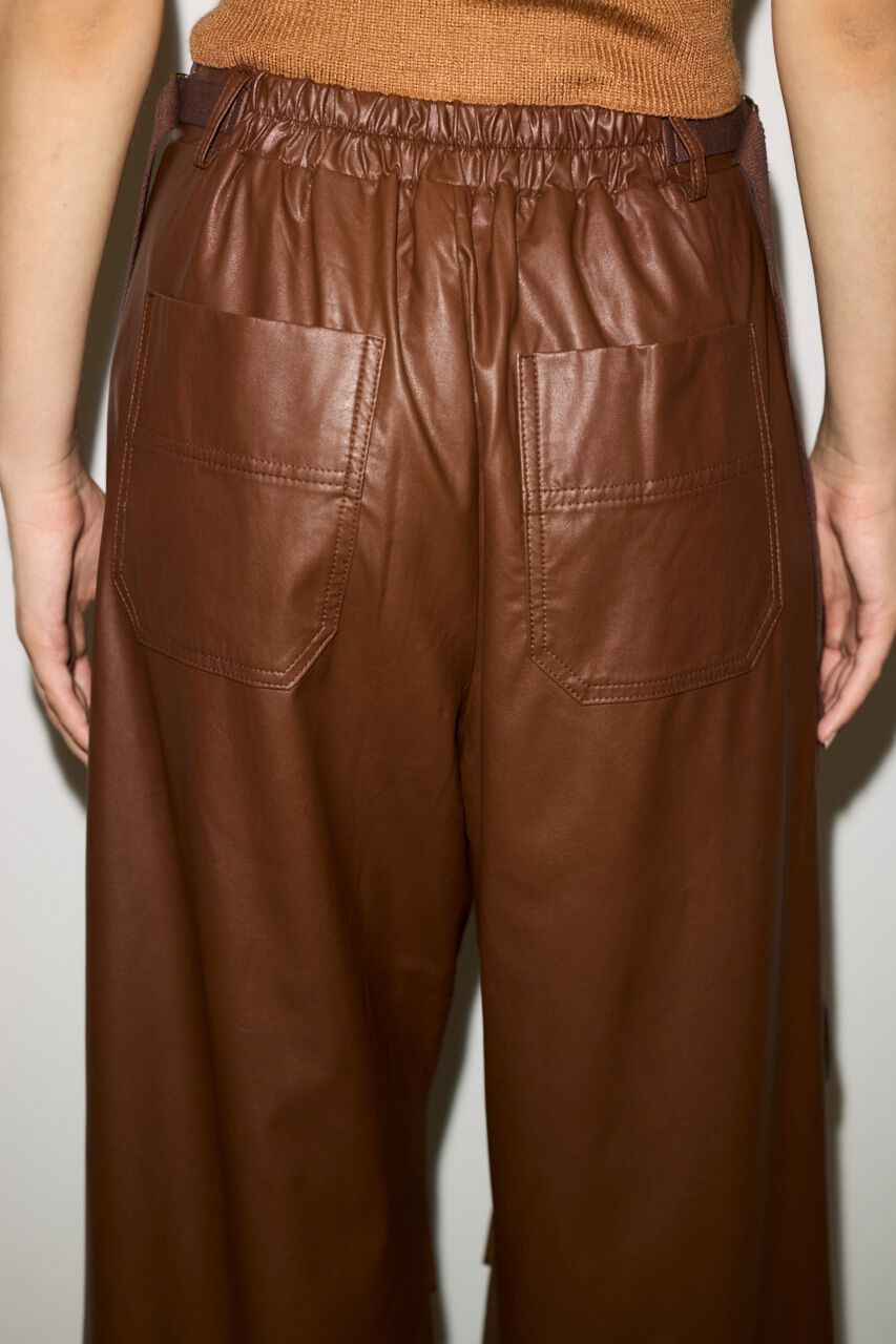 SLY「F／LEATHER LOOSE FLIGHT パンツ」|その他|