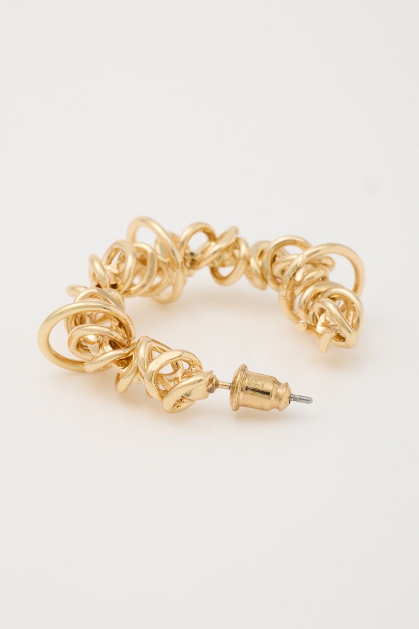 SLY「WINDING METAL HOOP ピアス」|ピアス|