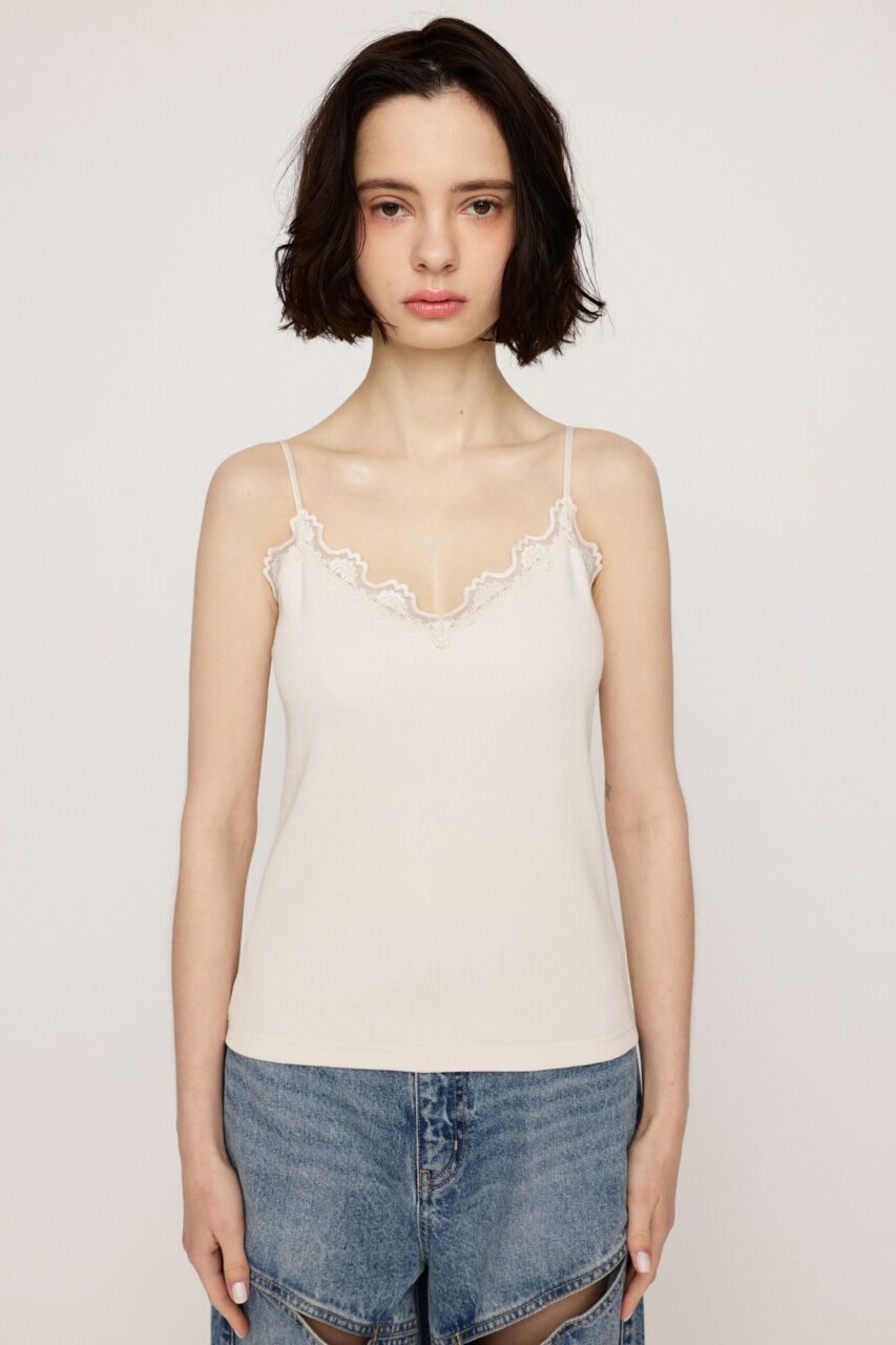 SLY「LACE DOCKING キャミソール」|キャミソール|