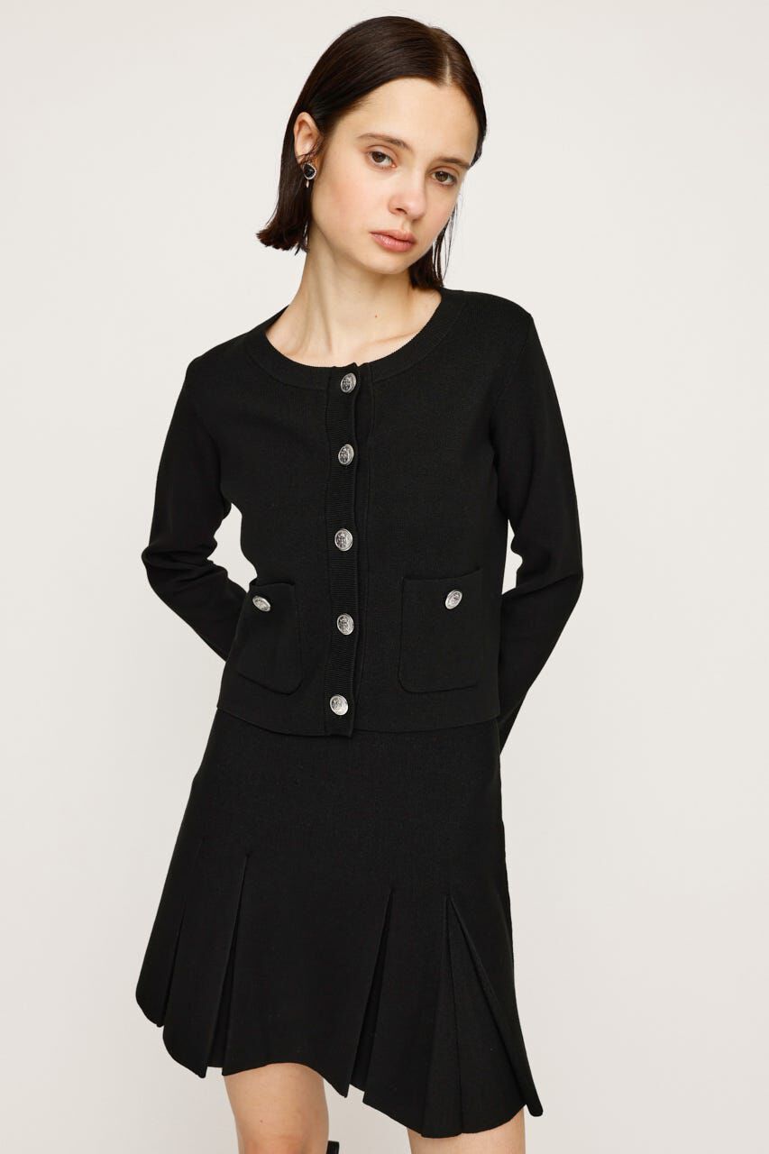 SLY「MILANO RIB PLEATS 2P」|ワンピース|BLK