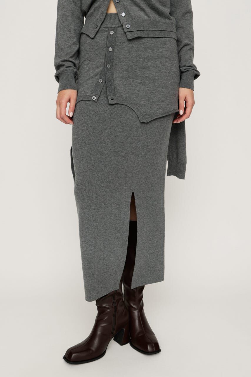 SLY「DOCKING KNIT スカート」|スカート|T.GRY