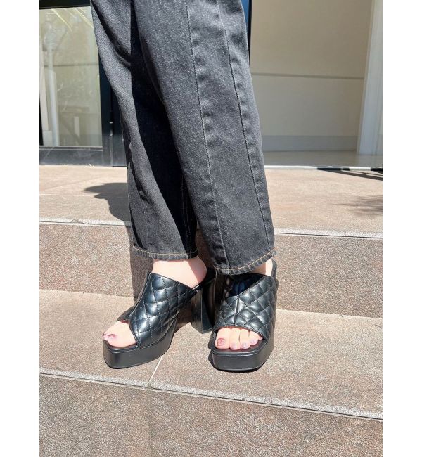 RESEXXY「キルティング厚底サンダル」|サンダル|