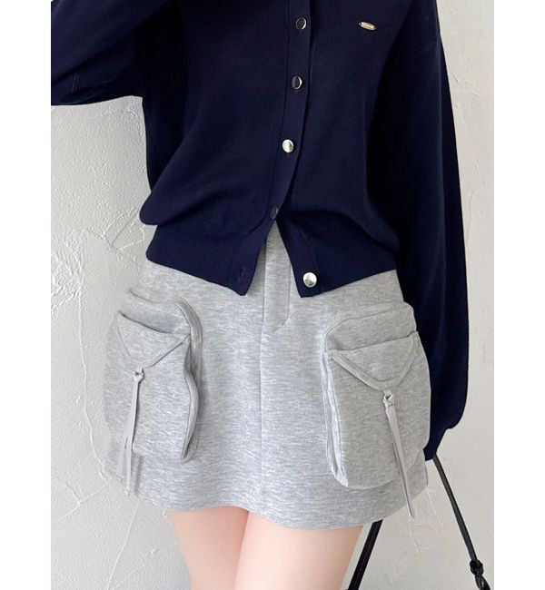 dazzlin「【セットアップ対応】スウェットポケットミニスカート」|スカート|
