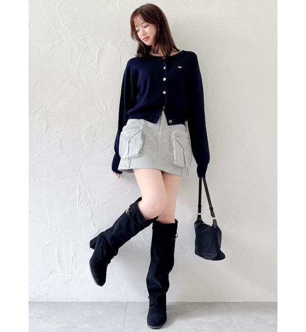 dazzlin「【セットアップ対応】スウェットポケットミニスカート」|スカート|