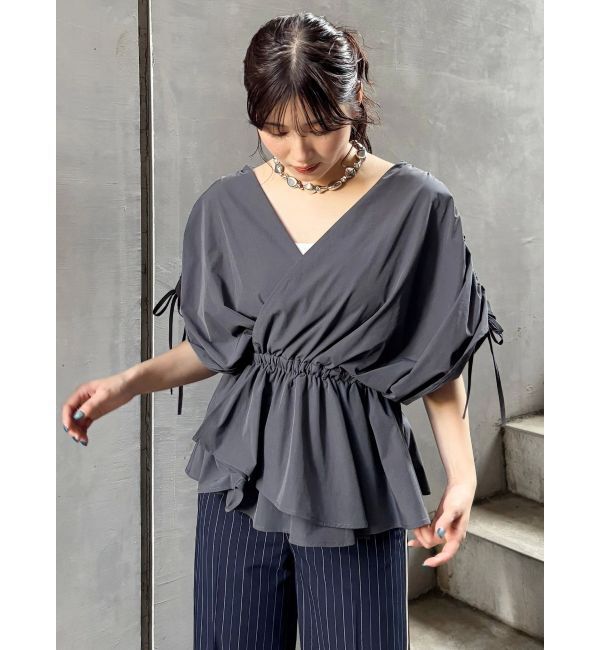 MURUA「ギャザースリーブブラウス」|シャツ・ブラウス|