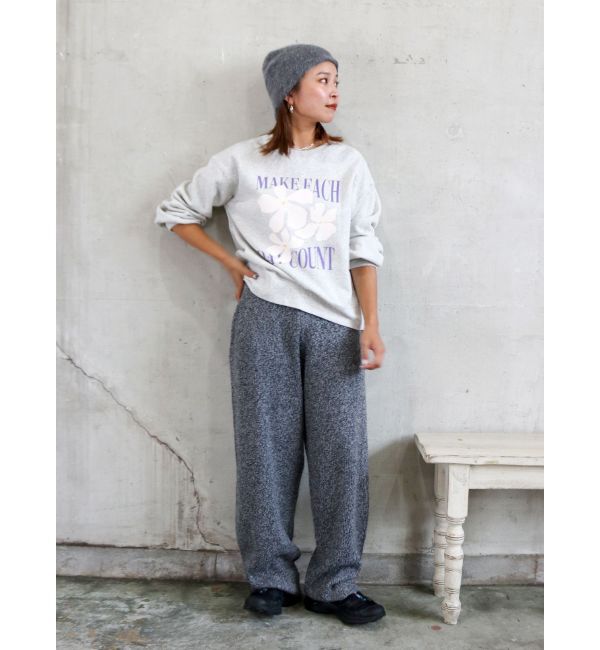 Ungrid「【WEB限定】フラワープリントスウェット」|スウェット・ジャージ|