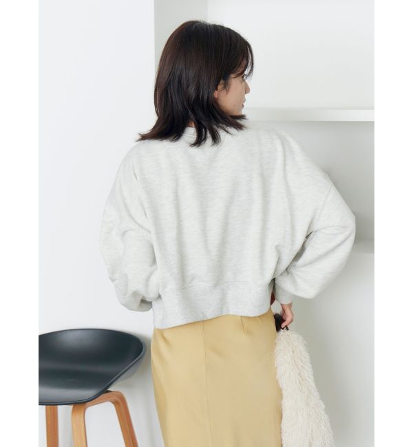 Ungrid「箔ショートルーズスウェット」|スウェット・ジャージ|