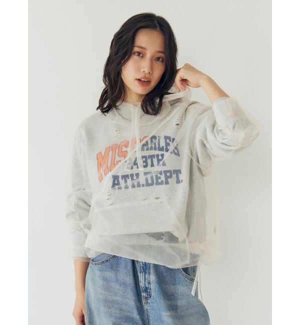 Ungrid「ダメージデザインルーズスウェット」|スウェット・ジャージ|